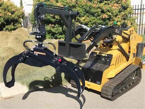 mini excavator log grab attachment|mini excavators grapple.